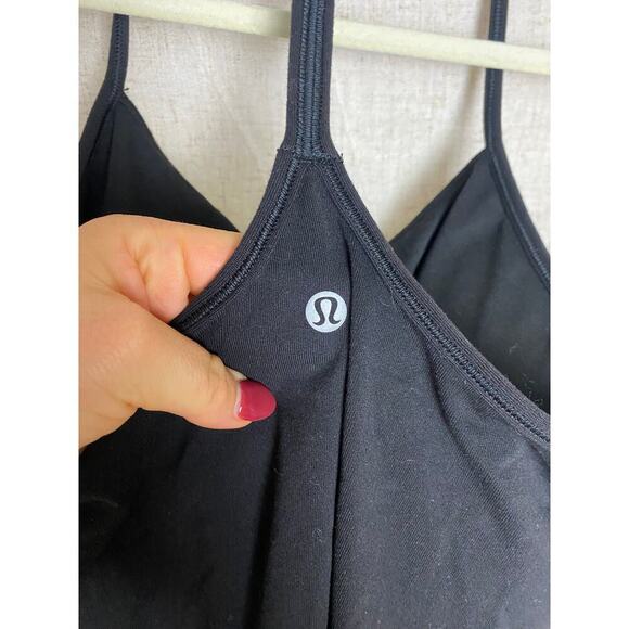 Lululemon Power Pose Black Tank Light Support for A/B Cup Size 6 - Picture 6 of 11
